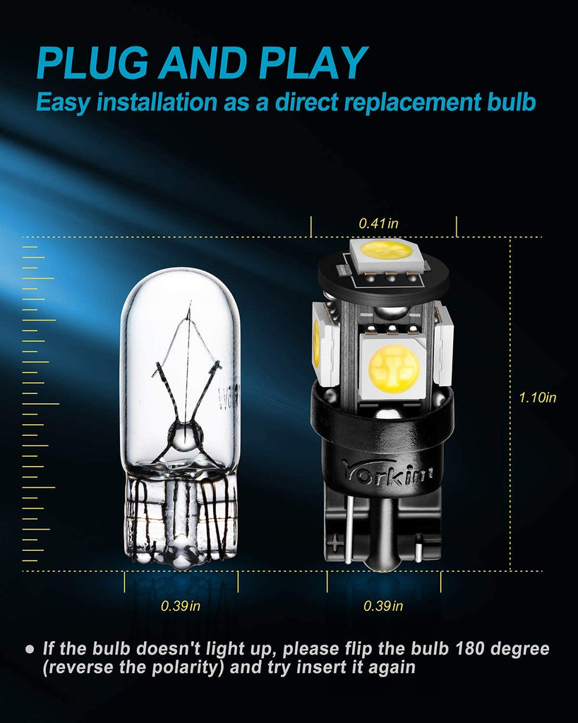 AMPOULE LED T10-W5W ENDURA BLANC, CAMION 24 VOLTS - AGM VISION