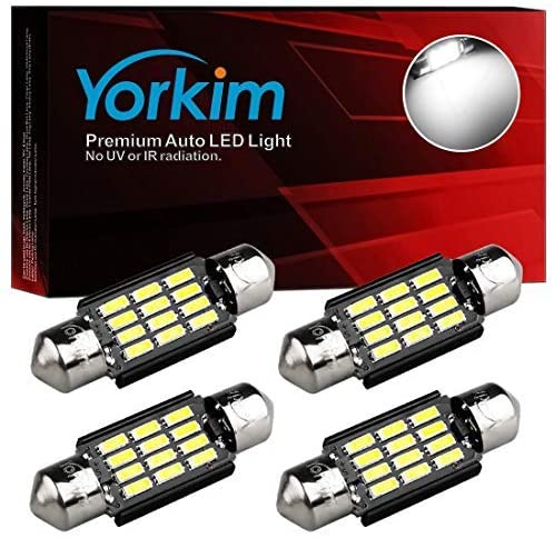 Yorkim 6418 LED Bulb Canbus Error Free 36mm Festoon LED Bulb C5W LED Bulb