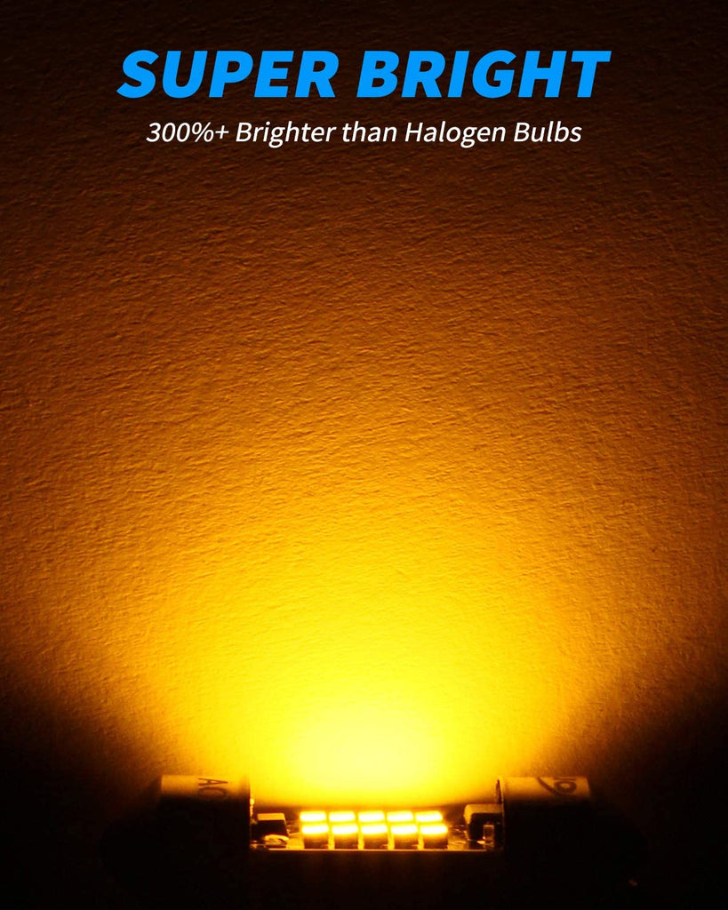 Yorkim 31mm Festoon LED Bulb, Error Free Canbus, DE3022 DE3175 DE3021