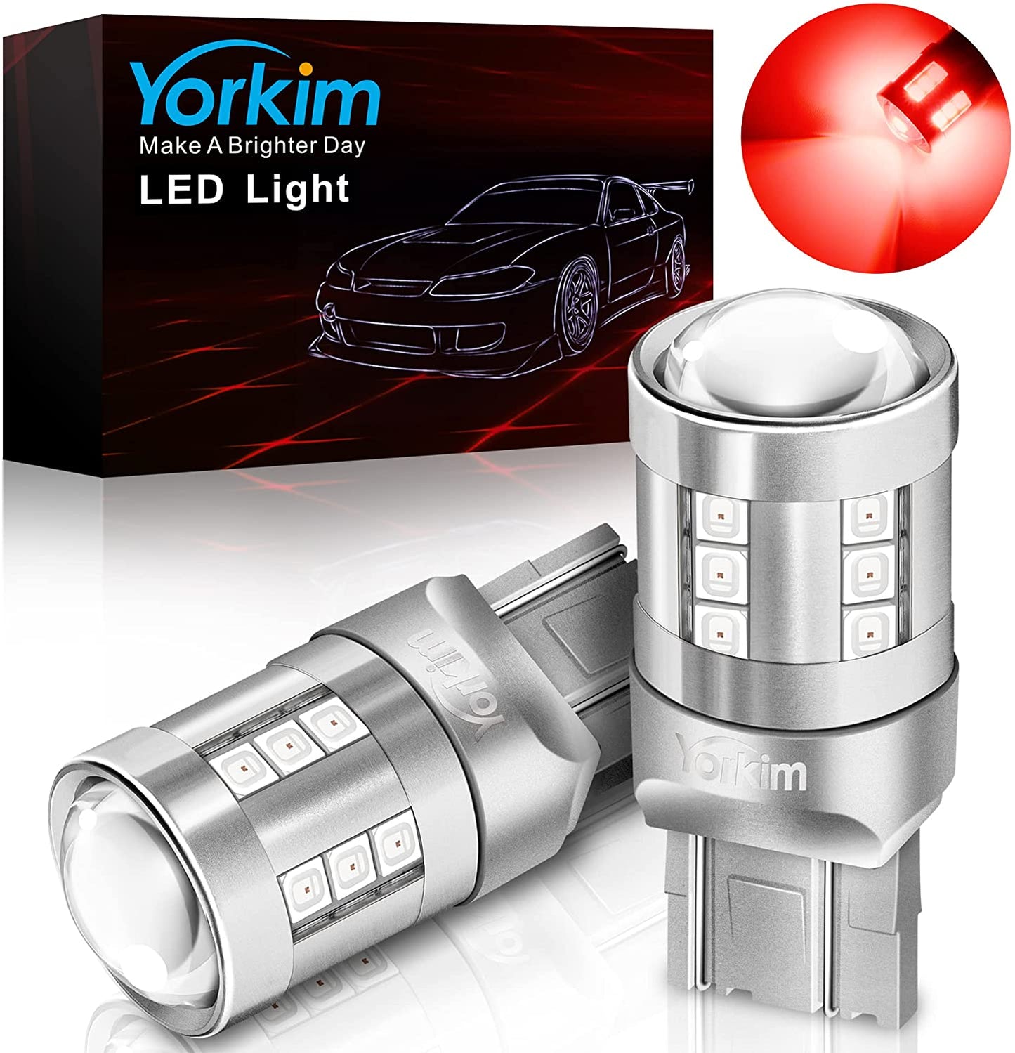 Yorkim 7443 LED Bulb 7440 LED Bulb for Turn Signal Reverse Brake Tail Lights